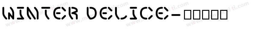 Winter Delice字体转换